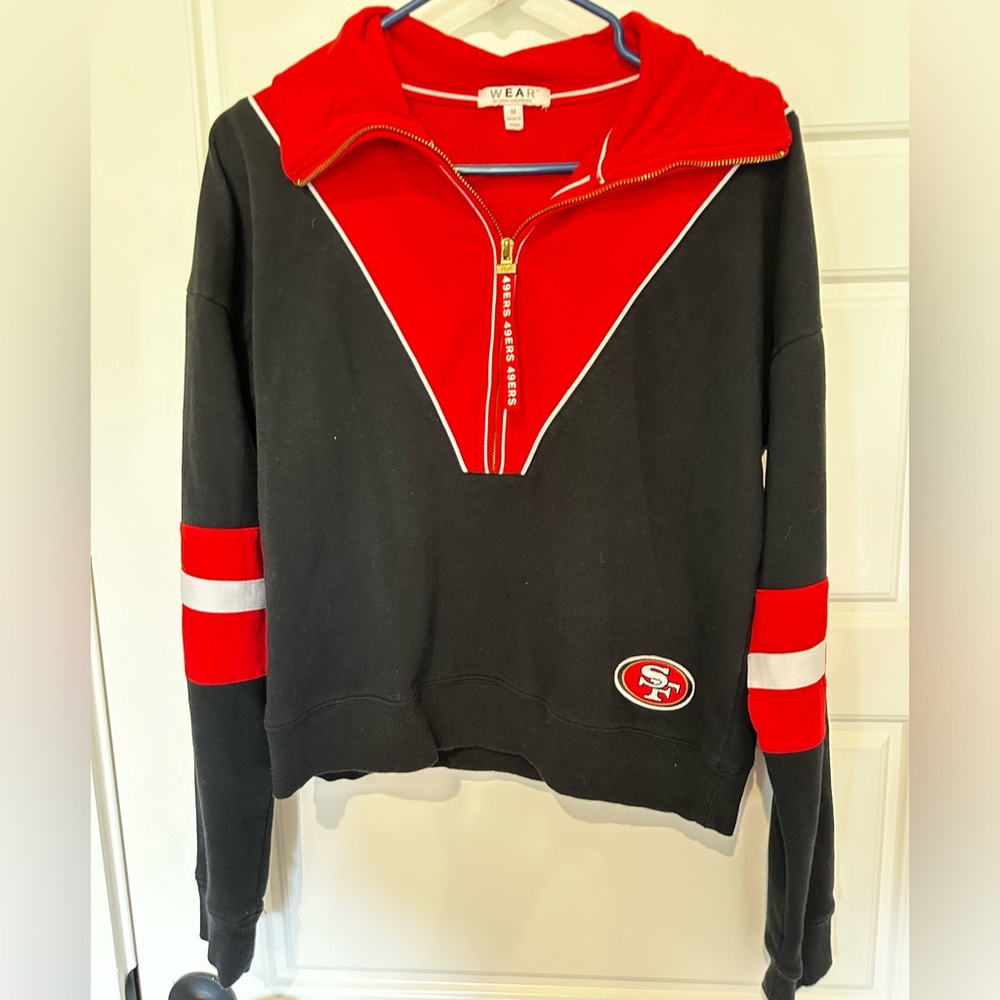 Erin Andrews San Francisco 49ers 3/4 zip sweatshirt